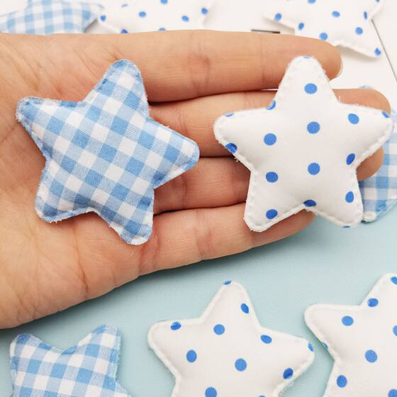 Ultrasonic Double-Sided Fabric Plaid Star Jewelry Accessories Hair Accessories Bags Clothing Shoes Flower Accessories DIY Accessories