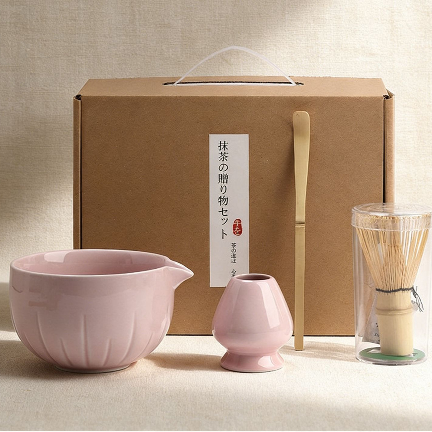 Juego de té matcha de siete piezas, juego de té Baibenli, juego de herramientas para hacer té matcha, creatividad japonesa