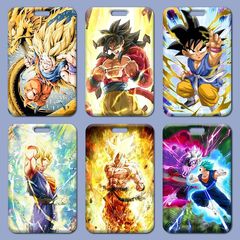 Dragon Ball Super Card Holder Wholesale Student Meal Card School Brand Silicone Work Pass Access Card Holder Small Card Factory Brand Color Animation