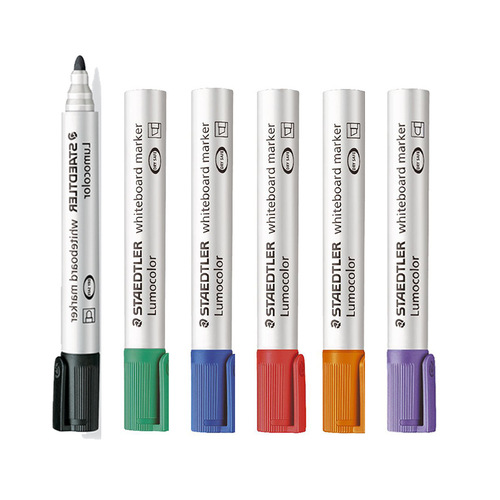 Germany's Staedtler 351 anti-dry whiteboard pen black red blue green easy-to-wipe office whiteboard pen