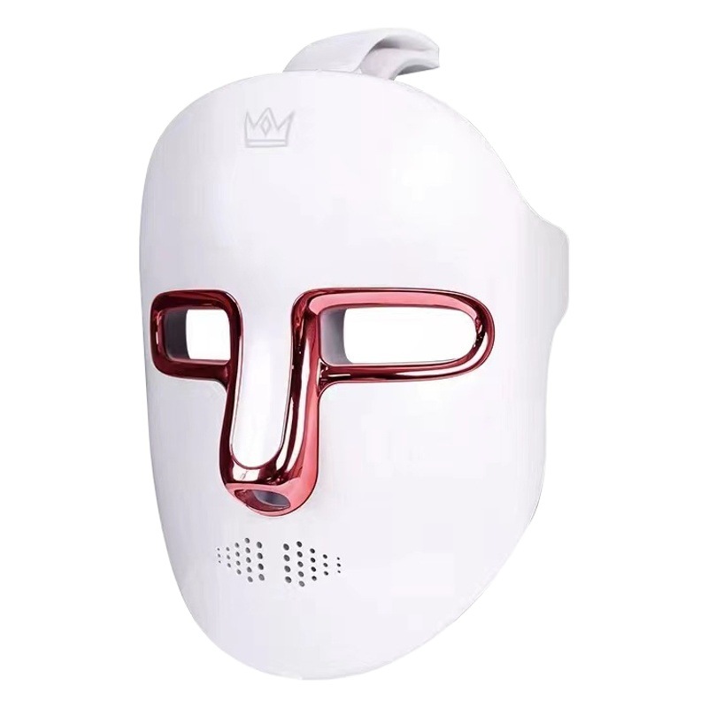 Upgraded Led Red and Blue Light Beauty Mask, Brightening and Rejuvenating Beauty Device, Portable Home-Use Seven-Color Mask Device