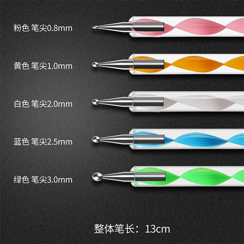 Herramientas de uñas transfronterizas traje pintura de uñas pluma taladro pluma rhinestone joyería papel de aluminio hilo de oro y plata