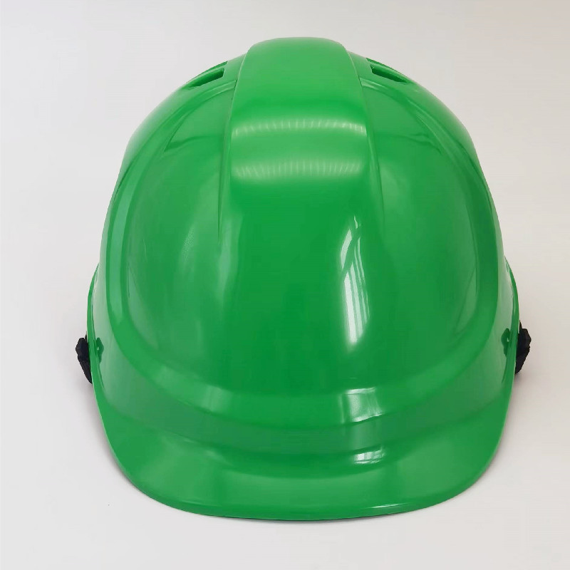 Casco verde de plástico de estilo europeo HDPE nuevo casco estándar nacional fábrica directa verde Botón de 6 puntos cumple con la norma europea image 1