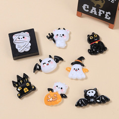 樹脂部品アニメ手作りdiyアクセサリークリーム髪クリップ穴靴ボタンかわいいハロウィーン包帯熊