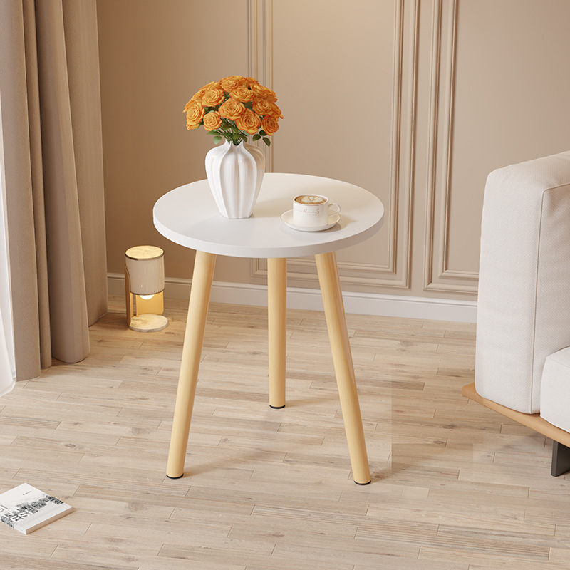 Mesa pequeña, dormitorio, mesa de lujo, mesa de té moderna, salón, ventana flotante doméstica simple, mesa redonda pequeña, madera maciza