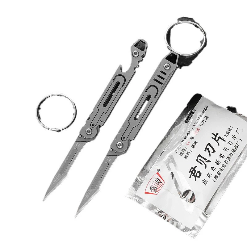 Small sharp handheld keychain stainless steel, pocket knife