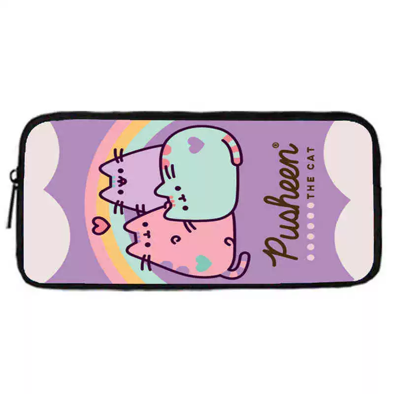 Рюкзак учебный Pusheen Fat Jimao с принтом периферийного типа, через стекло, зарубежная торговля, школьный рюкзак