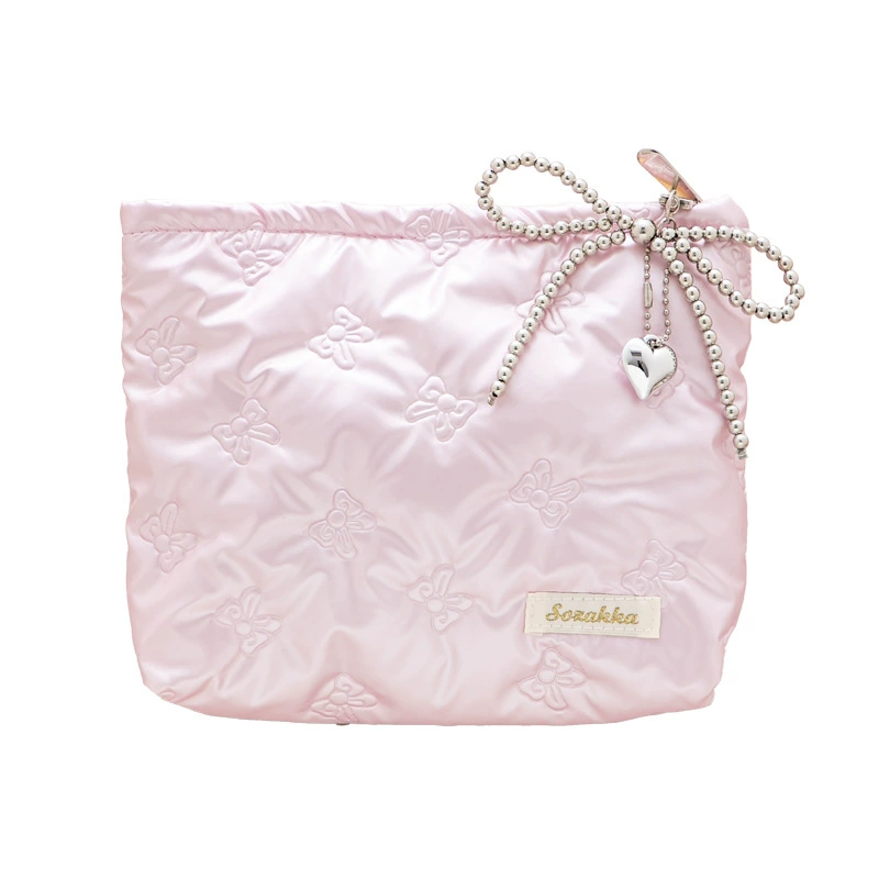 Polyurethane handheld cosmetic bag, capacious universal small clutch bag, storage bag