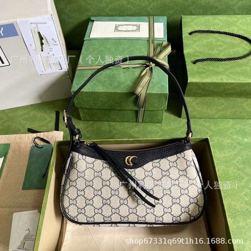 跨境新款Ophidia小号腋下包G老花法棍包hobo麻将单肩女包|undefined