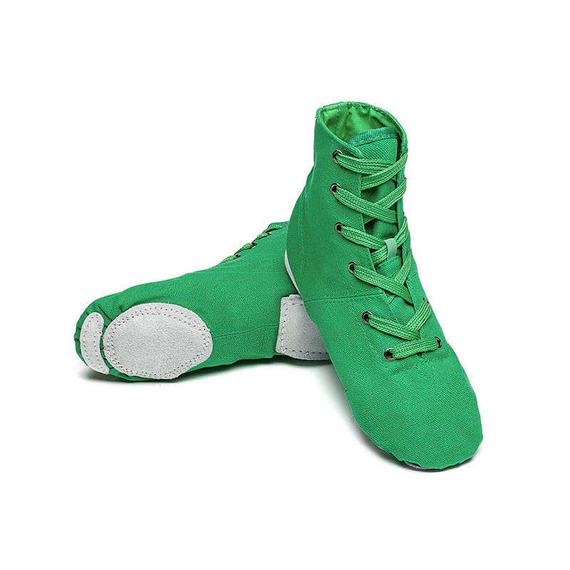 Jazz Dance Shoes, High-Top Soft-Soled Dance Shoes, Practice Shoes, Jazz Boots, Women's Shoes, Canvas Indoor Fitness Shoes, Ballet Shoes