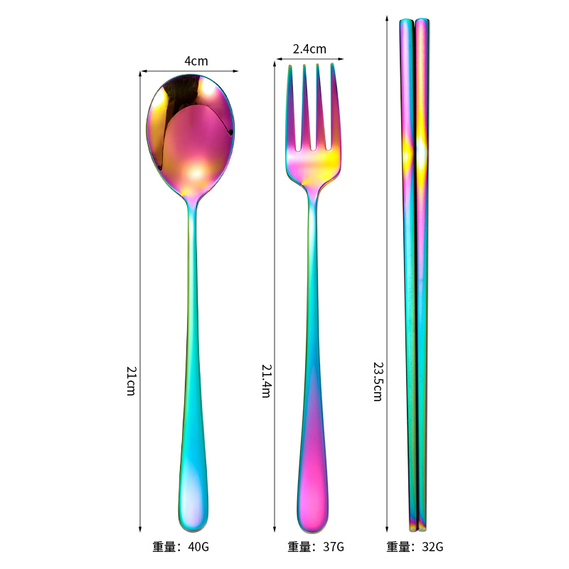 304 Coreano-colorido-Conjunto de 3 piezas