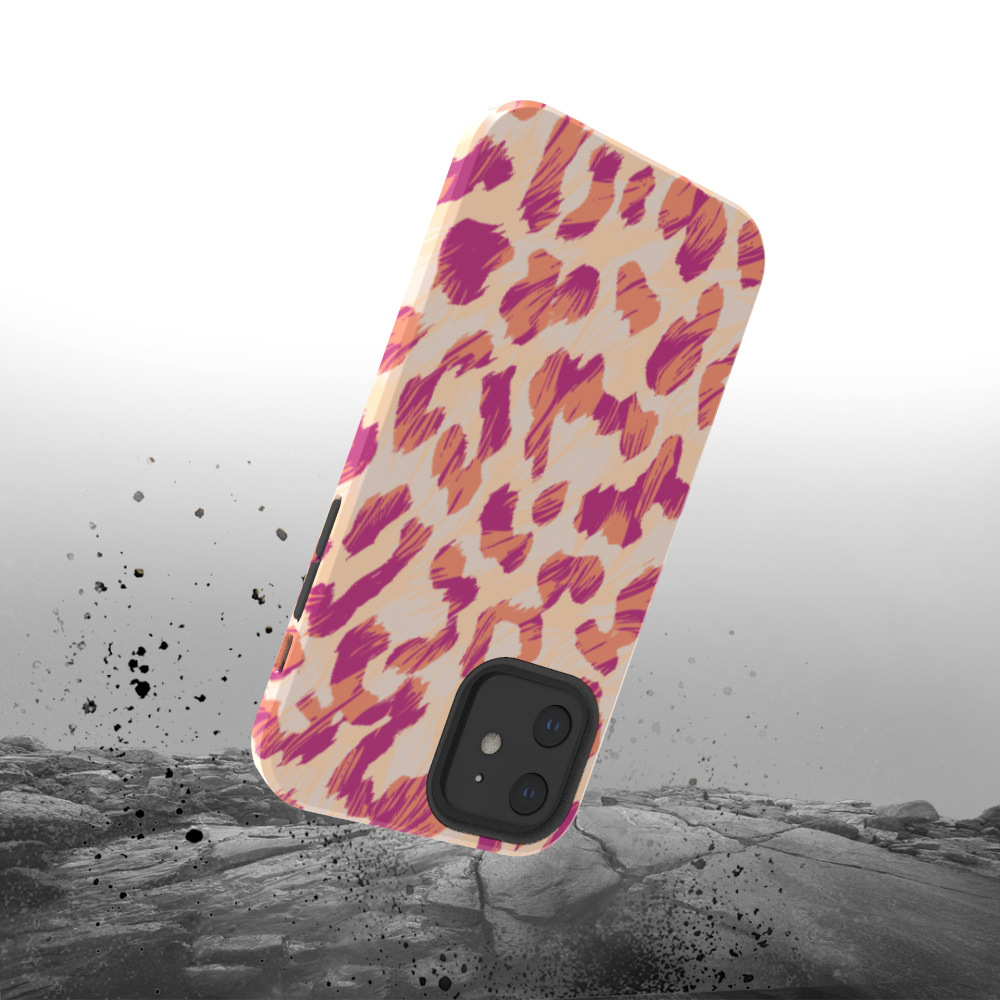 深圳科印抽象虫洞适用于iPhone12双层热转印保护菲林手机壳现货