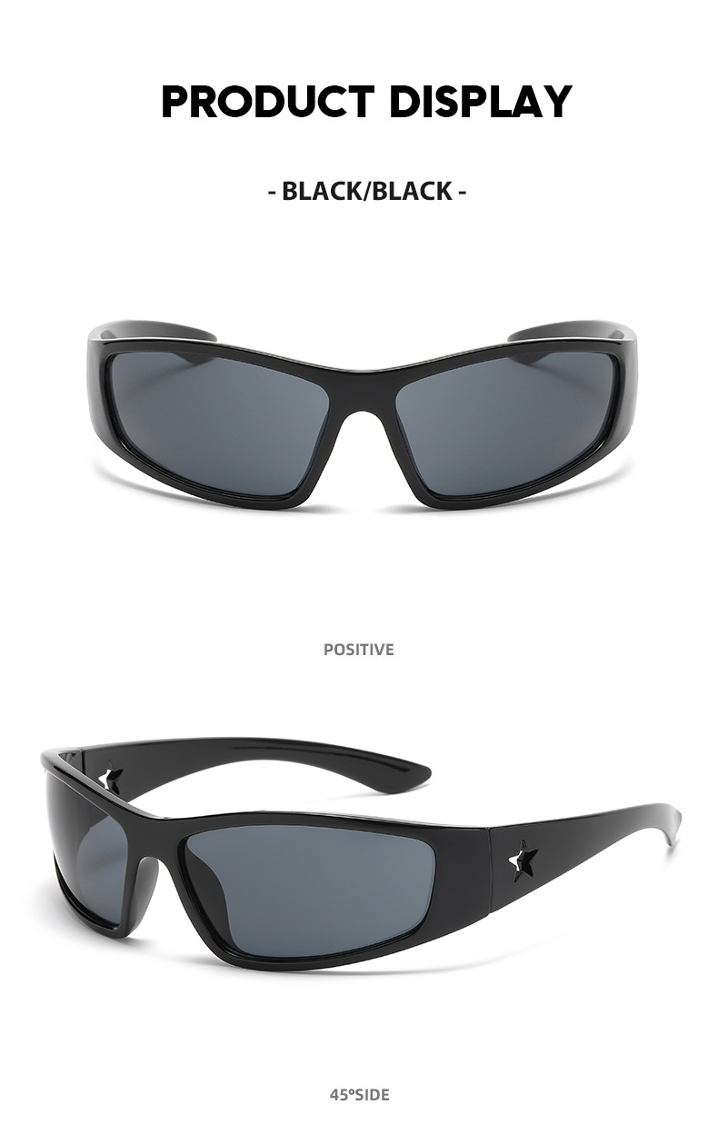 Hip-hop Streetwear Geometric Pc Cat Eye Full Frame Sports Sunglasses display picture 1