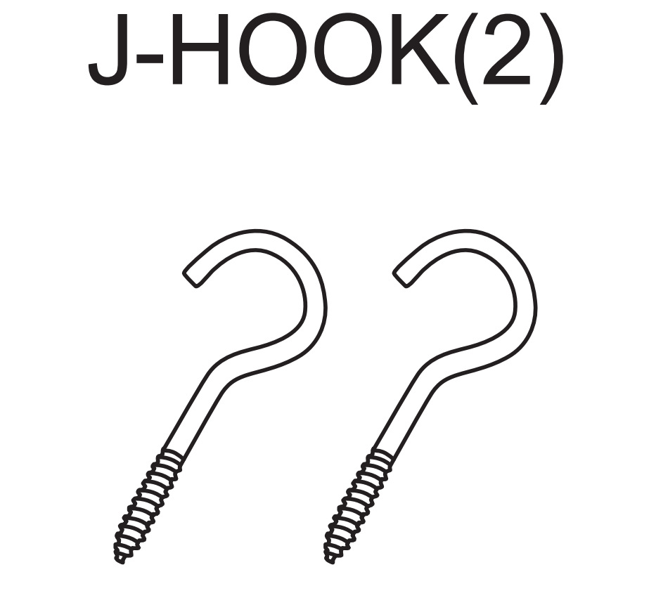 With 2 J-Hook