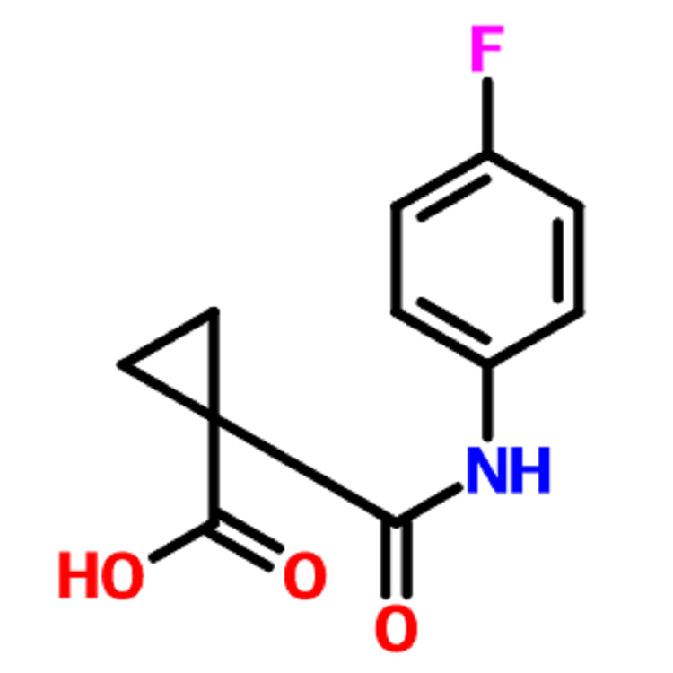 1-(4-氟苯基氨基甲酰基)环丙烷羧酸  CAS:849217-48-7  98%  现货