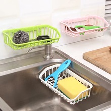 双吸盘厨房沥水篮置物架水槽多功能洗碗海绵收纳架海绵餐具储物架