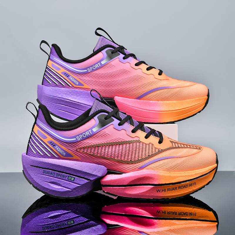 2025 nuevas zapatillas de running ultraligeras de color degradado para hombres y mujeres, adolescentes, amortiguadores, antideslizantes, zapatos deportivos casuales para estudiantes