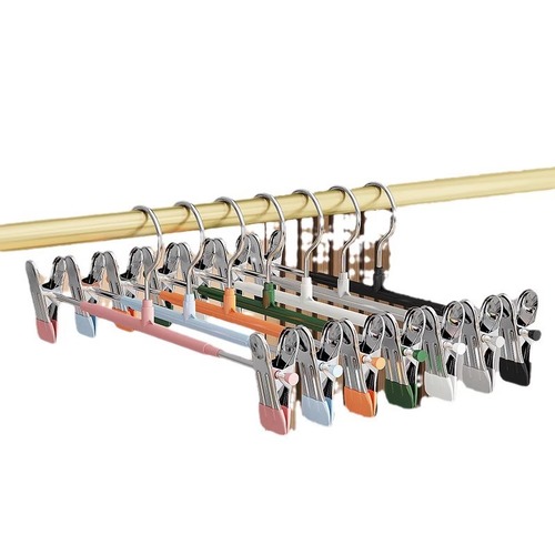 Large wholesale pants hanger, household pants rack, special pants hanger for hanging pants, traceless stainless steel pants hanger