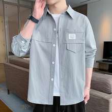 Spring and Autumn Shirt Men's Casual Fashion Versatile Jacke