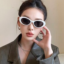 复古猫眼墨镜女款高级感防晒眼镜新款潮防紫外线太阳镜可配近视镜