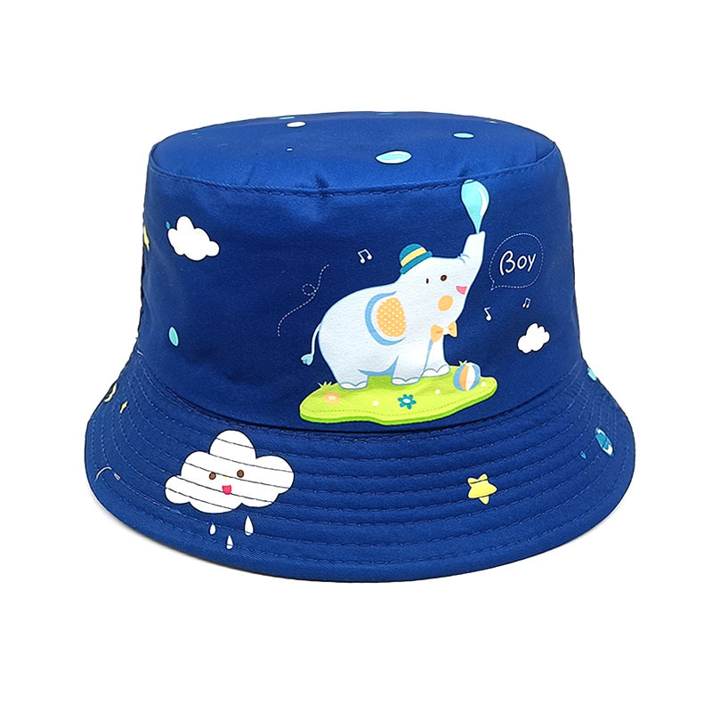 Children Unisex Cute Elephant Printing Bucket Hat display picture 8
