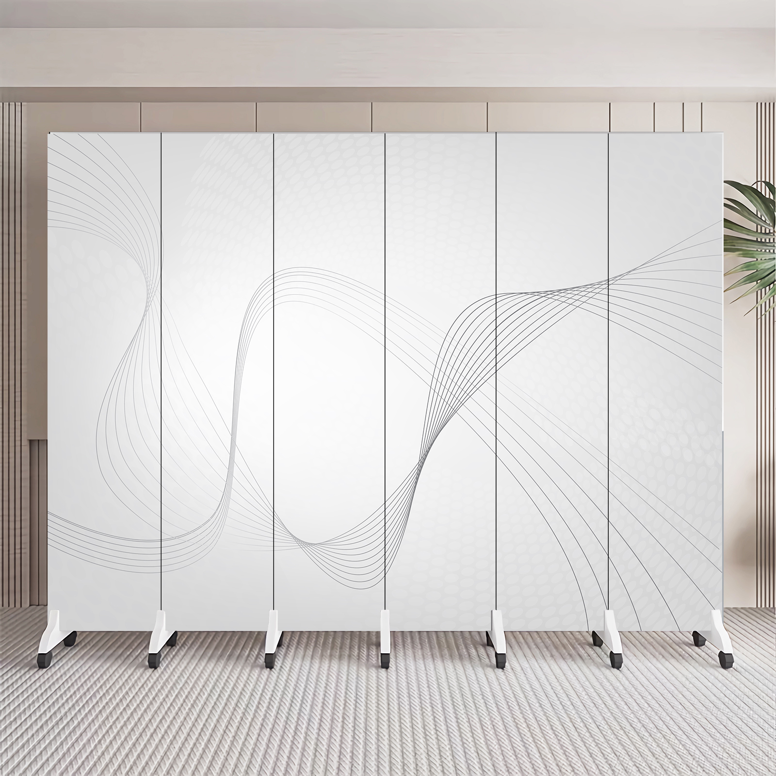 Screen Indoor New Style Simple New Chinese Style Stackable Movable Partition Living Room Office Background Wall Landscape Partition Screen