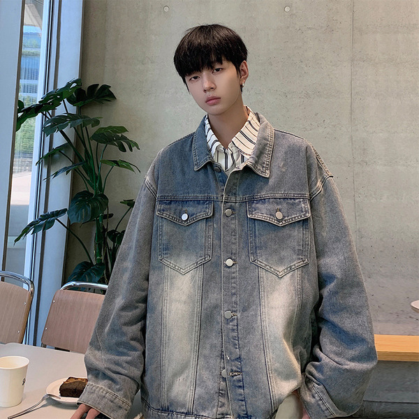 Men's denim Japanese retro trend casual brand universal jacket