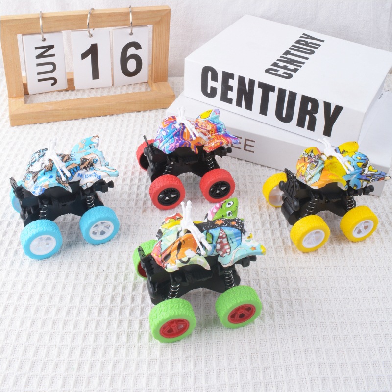 Juguetes para niños, acrobacias inerciales, coche de dinosaurio, niño, excavadora, volquete, camión mezclador, coche divertido al por mayor