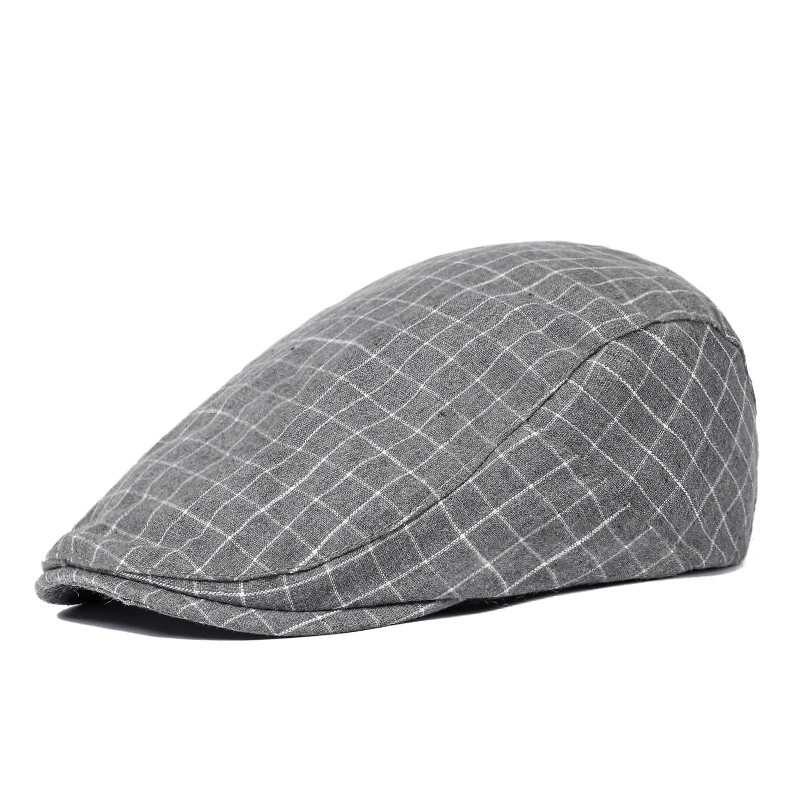 Flat cap / beret, adjustable unisex spring–summer cap, lightweight, multiple colors