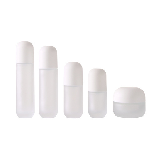 New push-type lotion essence liquid foundation cosmetic packaging material 50g cream bottle divided into glass bottles