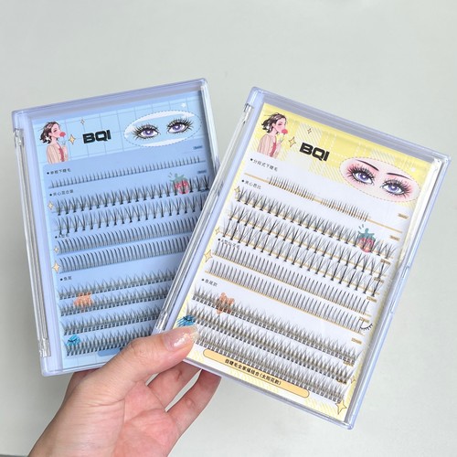 BQI false eyelashes series summary single cluster segmented comic false eyelashes natural simulation grafting repeatable
