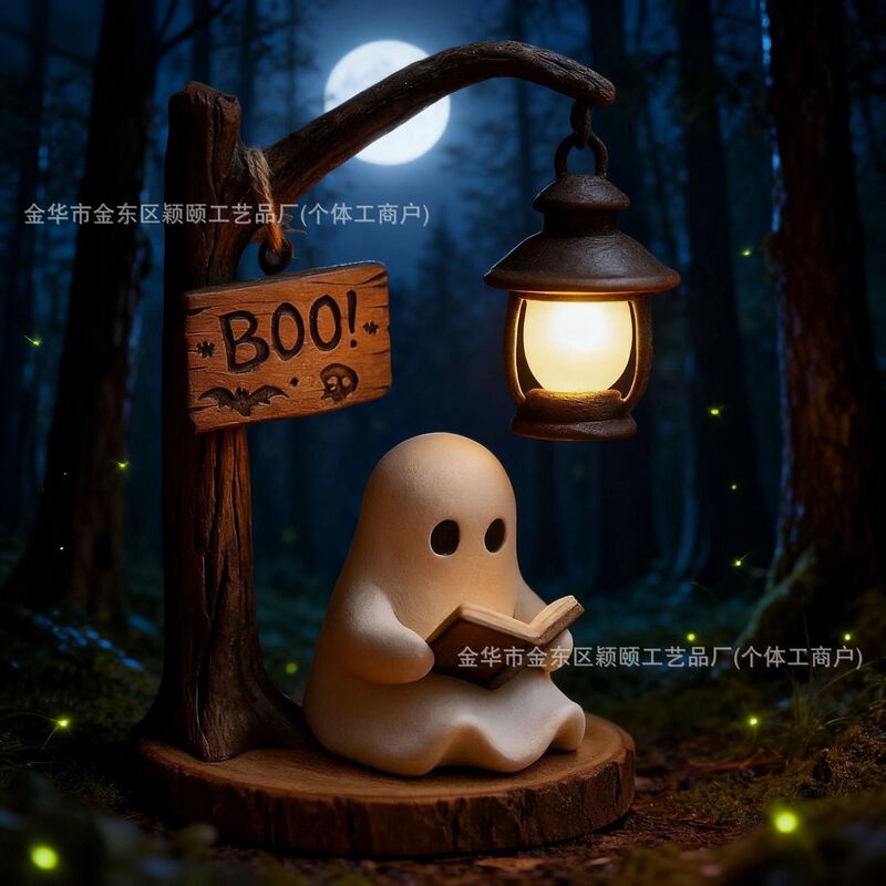 跨境新品Halloween Swing Ghost Decoration 万圣节秋千鬼魂装饰|undefined