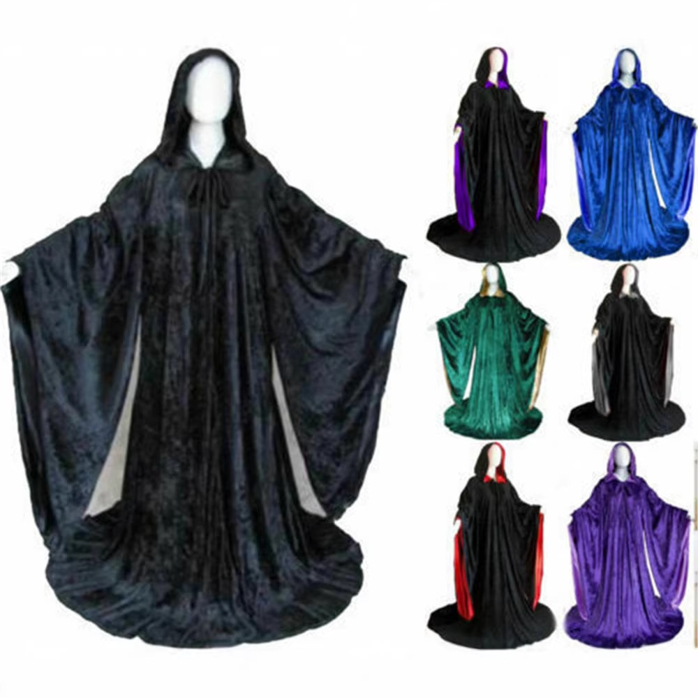Halloween magic show capes, street performer props, cloaks, game and anime character velvet shawls