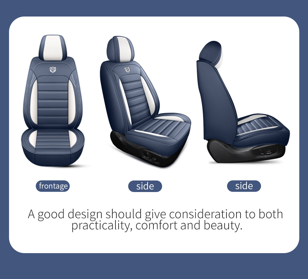 Cross-Border Amazon Car Seat Cushion, All-Season, Full Leather, Fully Covered, Wear-Resistant, Breathable, Car Interior Seat Cushion Cover