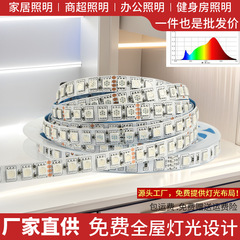 批发12V/24V低压led七彩变光灯条120灯柔性装饰全彩氛围灯RGB灯带
