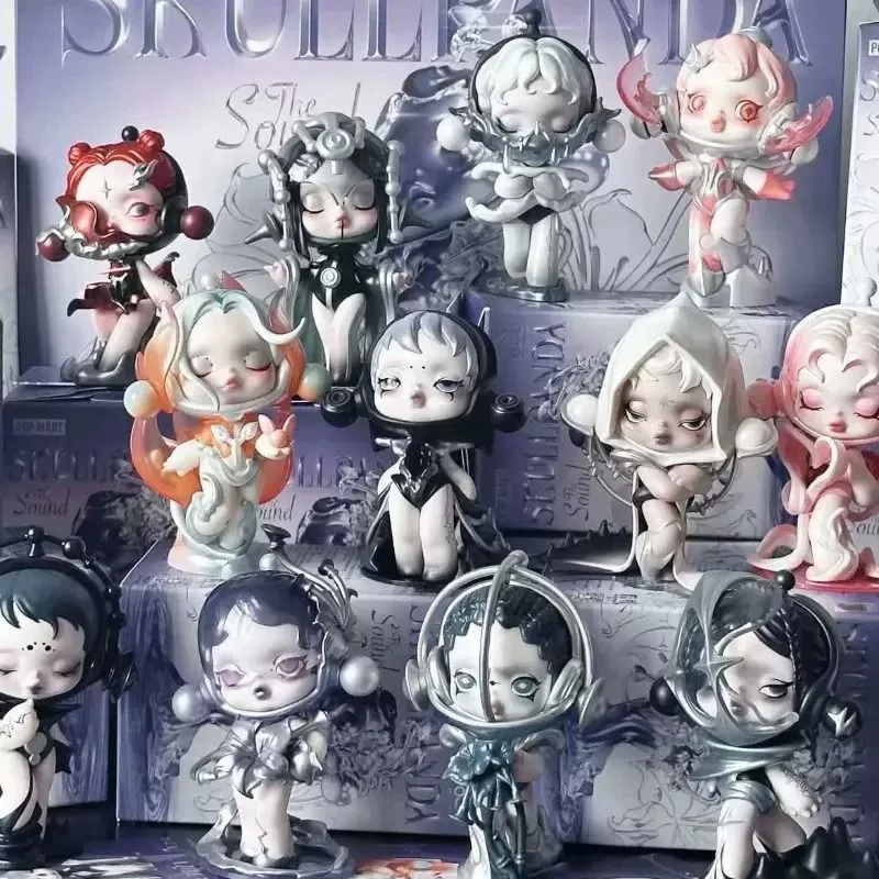 Коллекционные фигурки-слепые боксы SkullPANDA SP13 серия "Звуки", высоковерсия (12+ скрытая)
