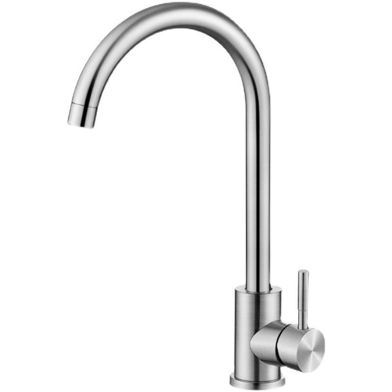 Stainless steel kitchen faucet, single-cooling rotating laundry machine, household vegetable washing basin, sink, cold and hot water washbasin manufacturer full figure