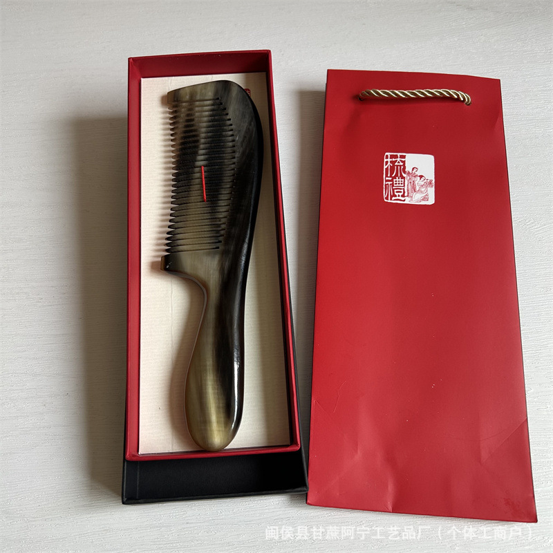 Horn Comb Head Massage Comb Gift Box Business Gift Set for Teachers and Corporate Events quality and texture