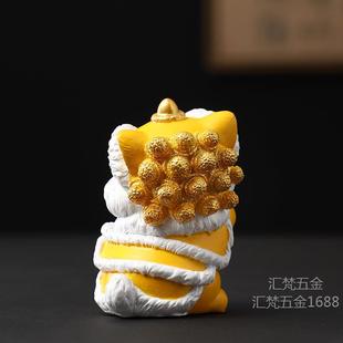 New Chinese-Style Lion Statues for Attracting Wealth, Office Desktop Decoration, High-End Niche