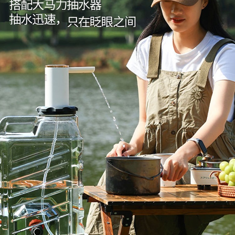 户外水桶家用纯净车载食品级塑料矿泉饮带龙头水箱家用蓄水水桶品|undefined