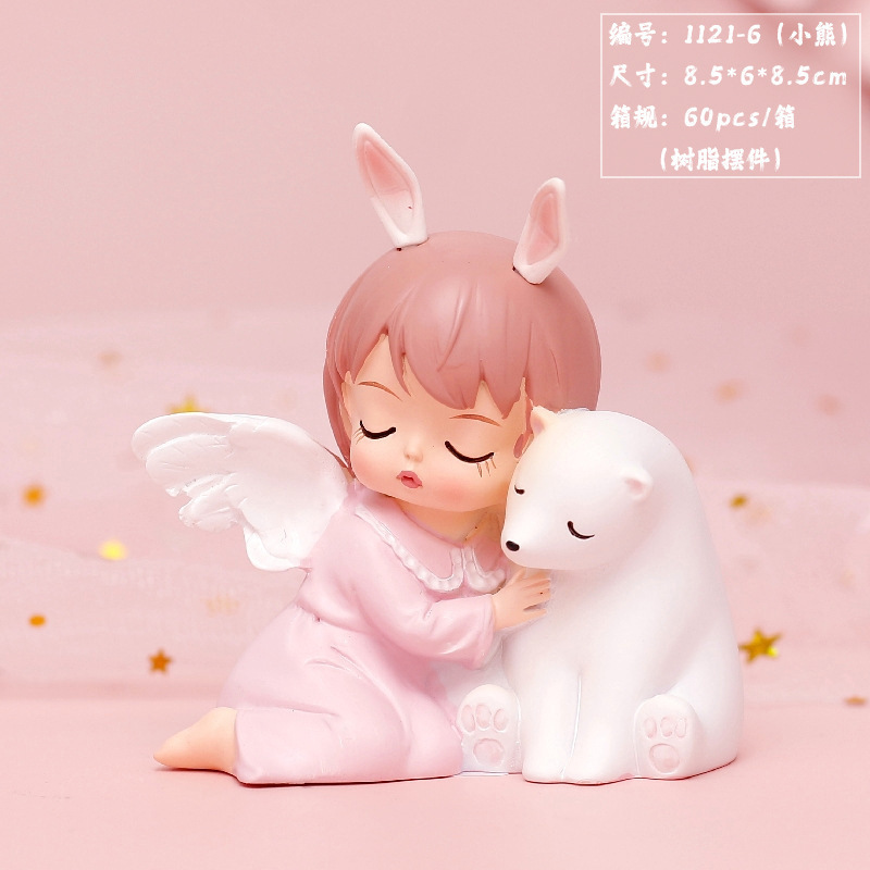网红热卖白月星河安妮女孩摆件治愈系卡通可爱小众高级感礼品批发|undefined