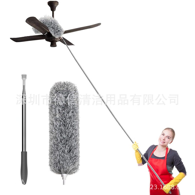Amazon with extension rod bendable microfiber head cleaning ceiling fan duster for high ceiling