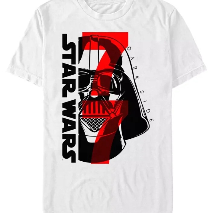 Pure Cotton Short-Sleeve T-Shirt for Men, Star Wars Merchandise, New Print, Unisex, Loose and Comfortable Short-Sleeve T-Shirt, Straight Cut