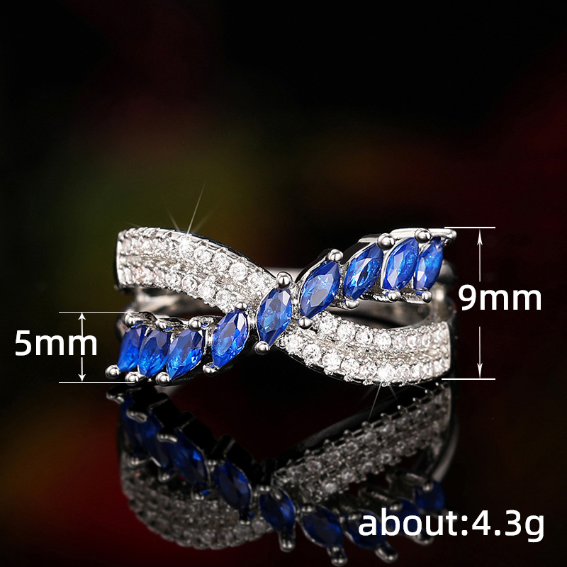 Bague femme avec pierre précieuse bague royale en cuivre mode_voghion.com