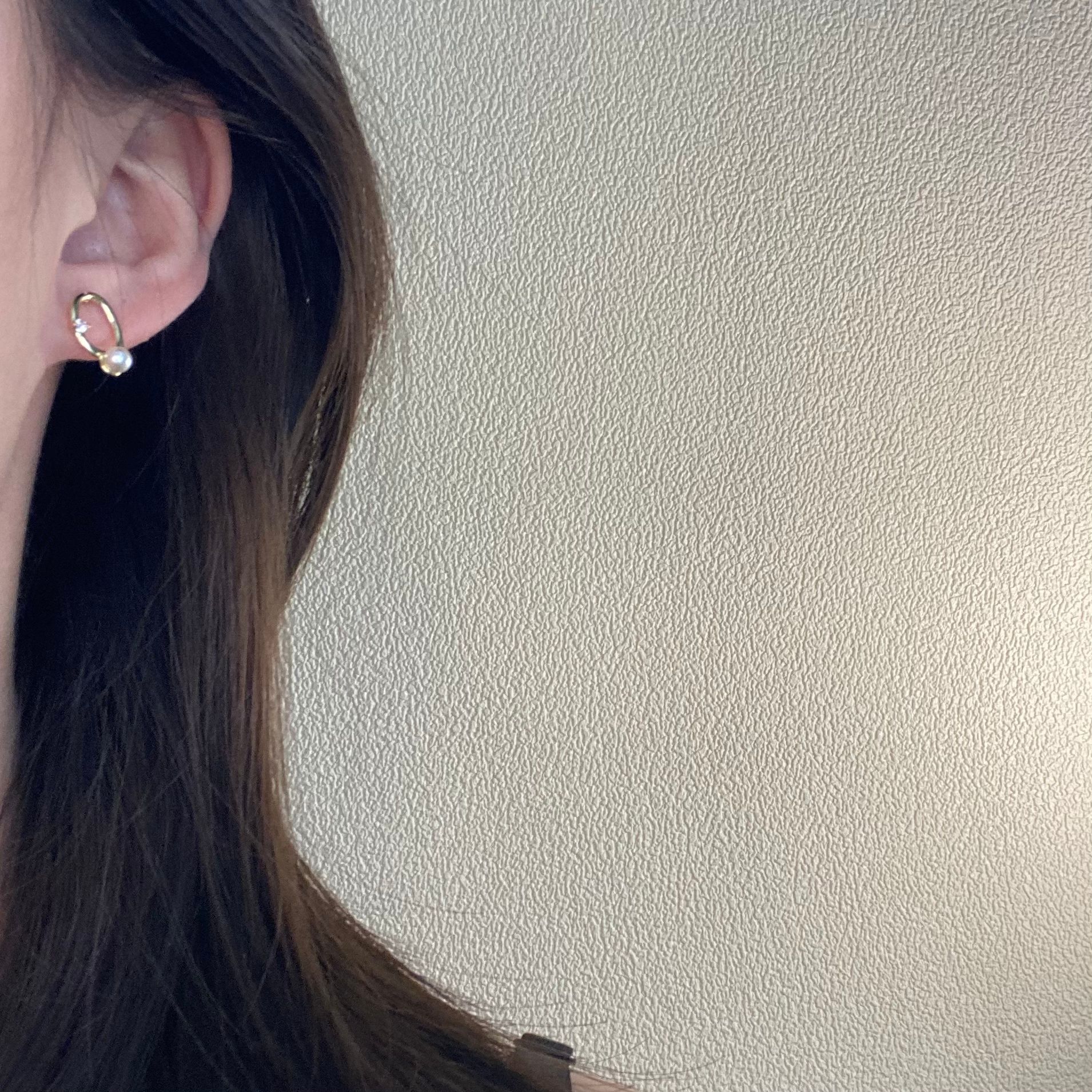 Geometric Pattern 1 Pair Cute Sweet Geometric Plating Copper Ear Studs