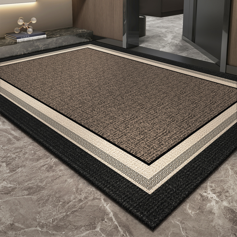 Light Luxury Entrance Door Floor Mat, High-End Entrance Door Loop Pile Floor Mat, Entrance Wear-Resistant Anti-Slip Floor Mat, Easy-Care Foot Mat