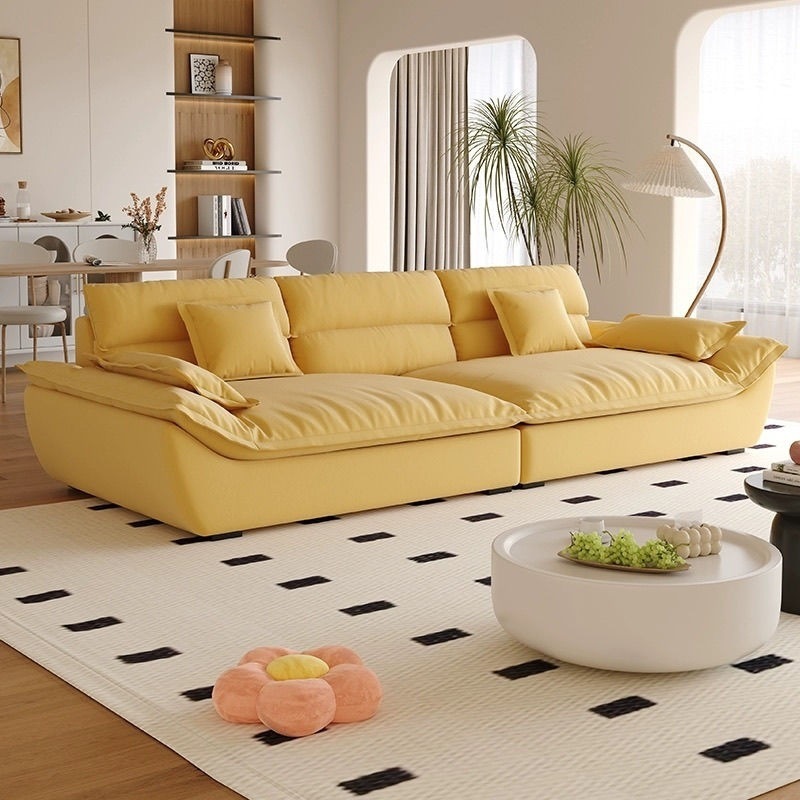 Moderno simple anti-garra de gato nube seda estilo de sala de estar tamaño de casa