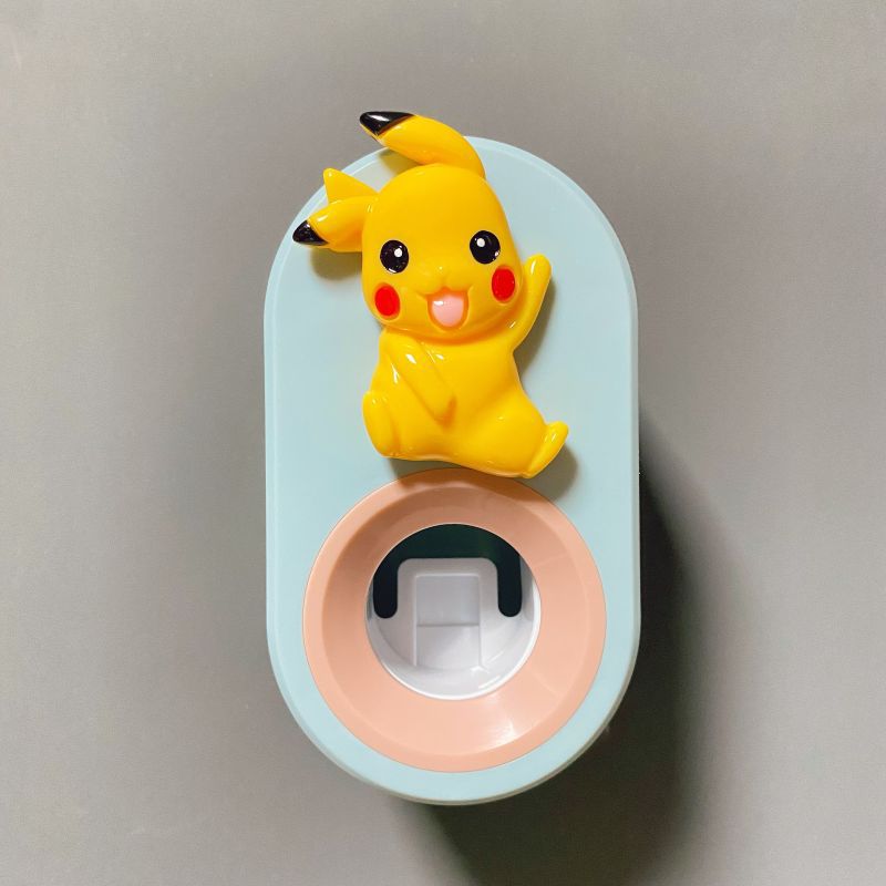 Automático de pasta de dientes exprimidor de dibujos animados de los niños lindo Punch-libre almacenamiento rack clip de pasta de dientes exprimidor diario diverso suministro