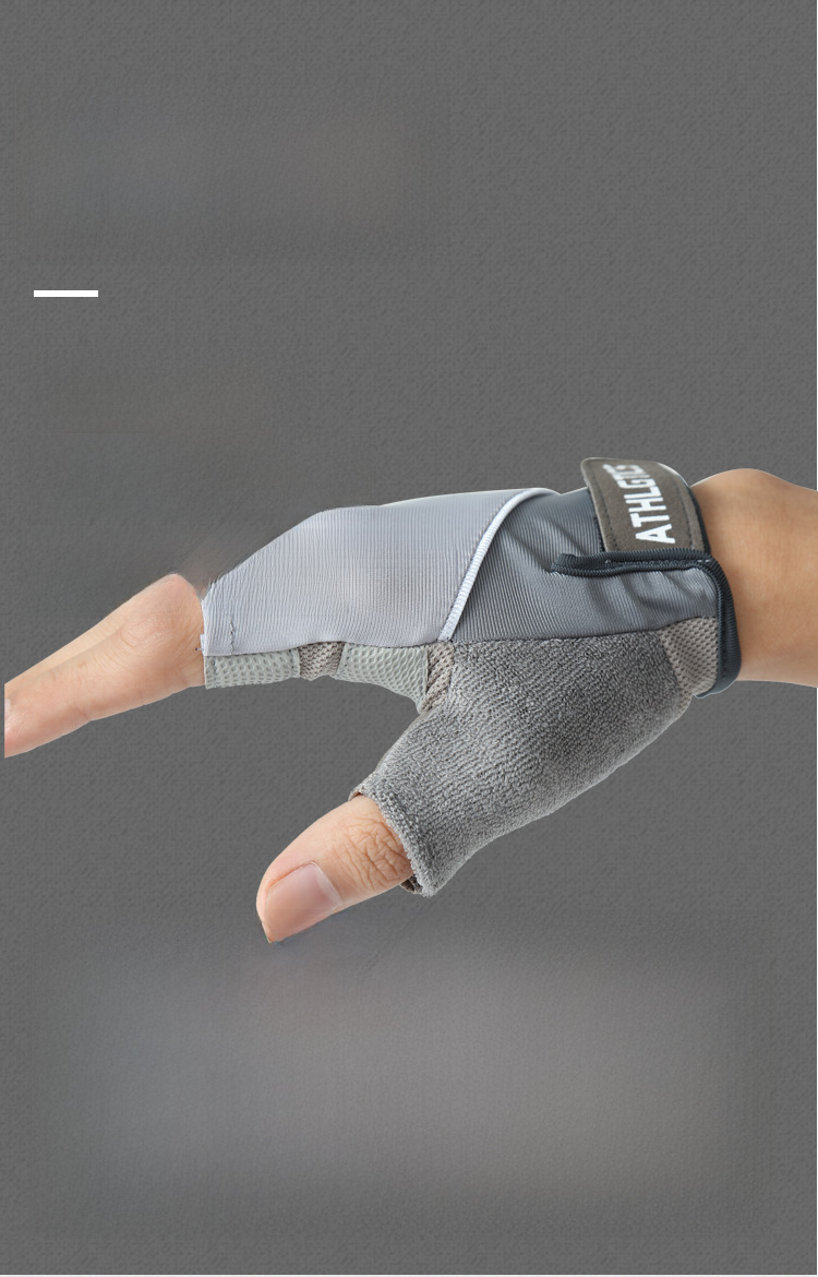 Guantes de fitness de medio dedo para parejas, para mujer, para exteriores, protección solar, antideslizantes, para yoga, deportes, equitación, guantes finos de seda helada para hombres_voghion.com