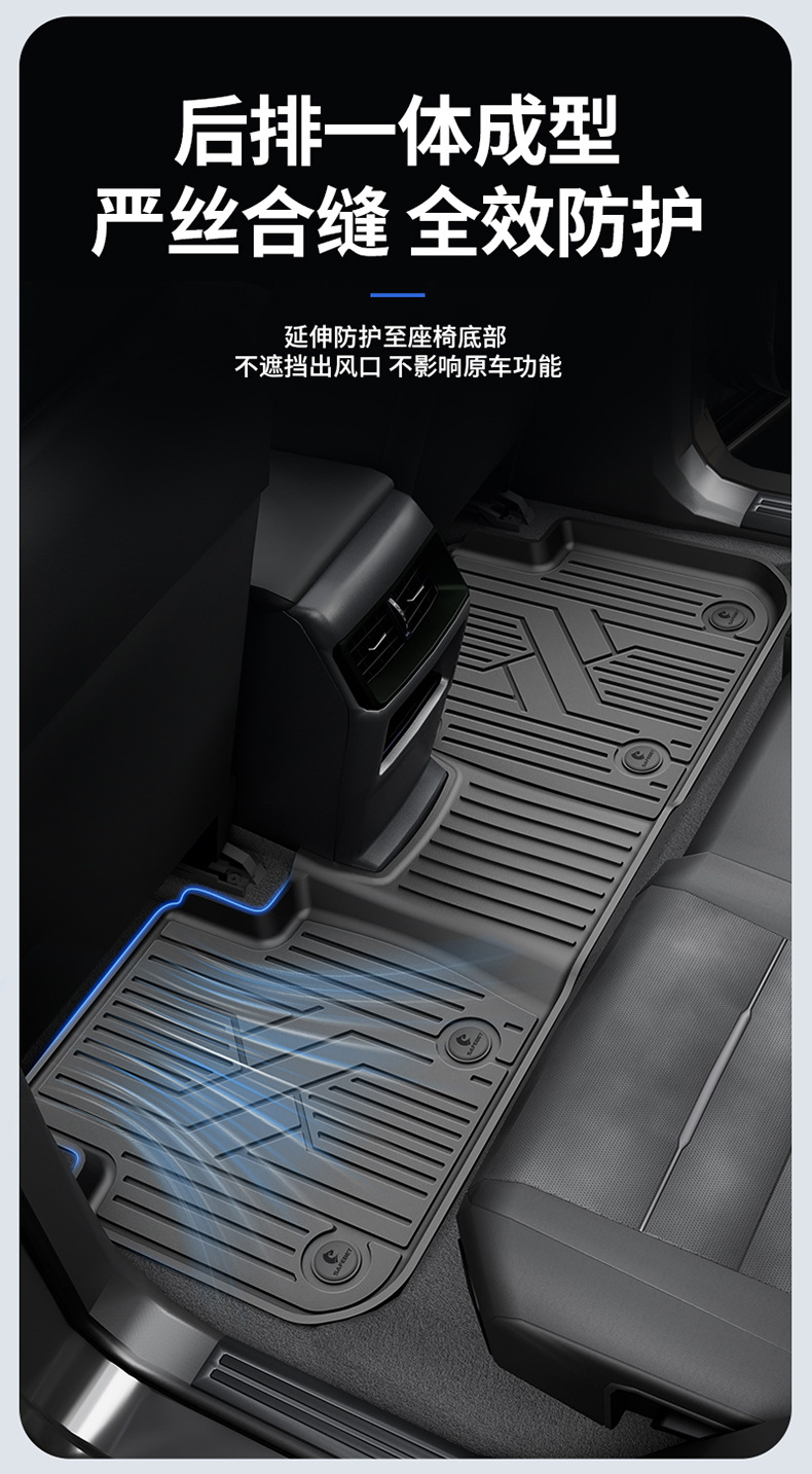Suitable for Honda Accord, Inspire, Crv, Haoying, and Civic Models, All-Weather Tpe Car Floor Mats